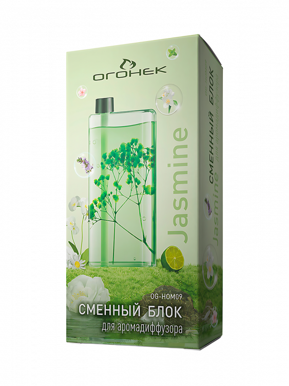 Сменный блок для аромадиффузора Огонёк OG-HOM09 Жасмин